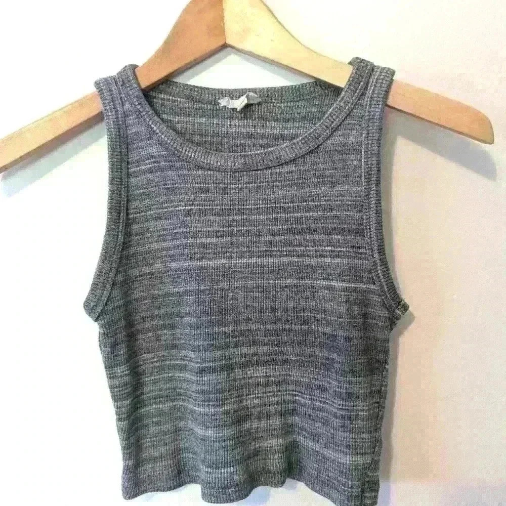 Aritzia Wilfred Free Gray Cropped Tank, XS